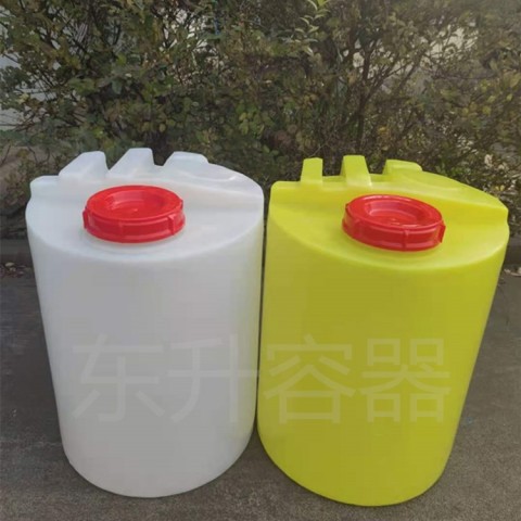 厂家直销100升圆形水处理加药箱污水处理药剂塑料桶